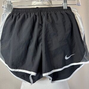 Pre-Owned Nike Dri-Fit Black Running Shorts Black/White- Size S